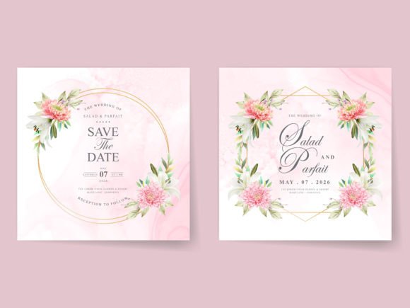 Download Wedding Invitation Card Romantic Floral - Invitation card Collection