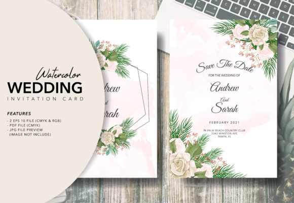 Download WATERCCOLOR WEDDING INVITATION CARD - Premium Resources