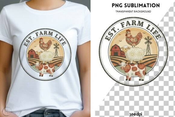 Download Farm Life PNG | Rustic Farm Animals - Premium Resources