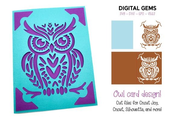 Download Owl Insert Card Design - Card design Collection