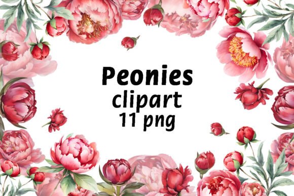Download Peonies Watercolor Clipart, PNG - Peonies watercolor Collection